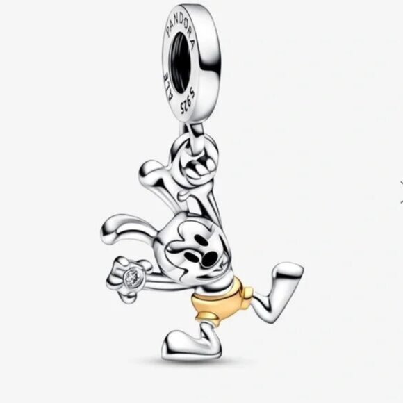 Pandora Silver and Yellow Bracelet Charm - Picture 1 of 4